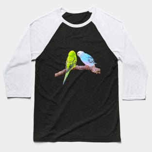 Cute budgie couple Baseball T-Shirt